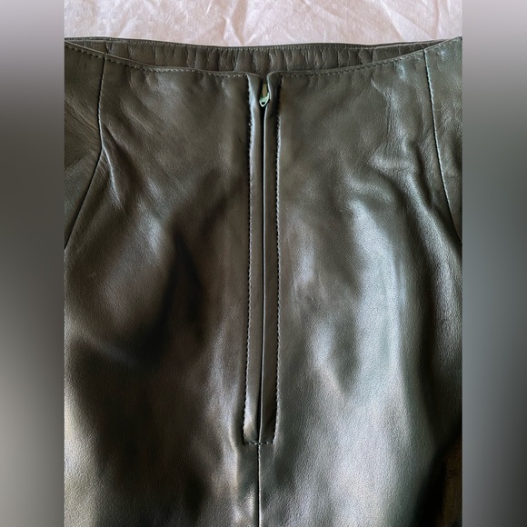 I.Magnin x Vakko Leather Skirt Vintage - Picture 12 of 15
